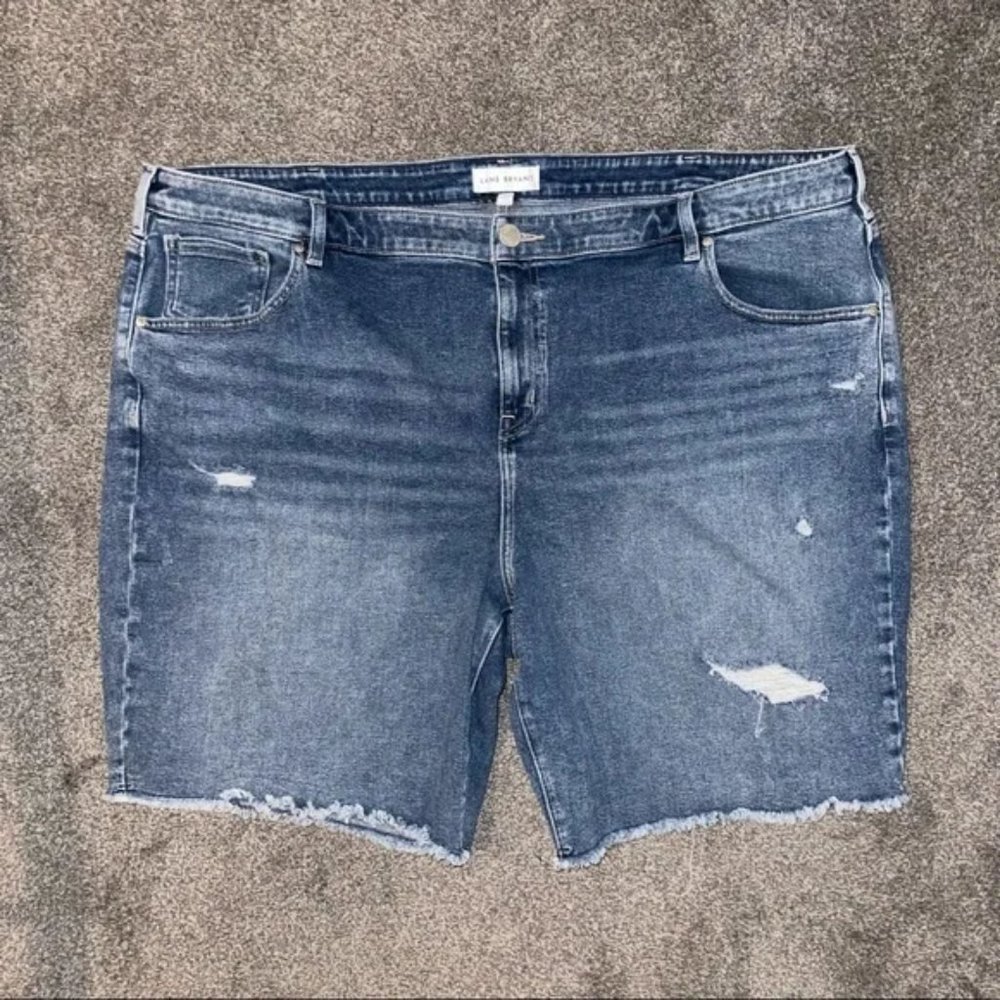 Lane Bryant Women’s Size 24 Mid Rise Boyfriend Bermuda Shorts